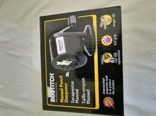 Bostitch Metal Antimicrobial Manual Pencil Sharpener MPS1BLK