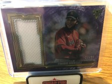 Eduardo Rodriguez Boston Red Sox Topps Triple Threads Jumbo Relic 27/27