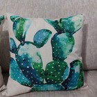 Set Of 4 Colorful Cactus Printed Throw Pillows Southwestern Boho Farmhouse 18x18 — photo 8