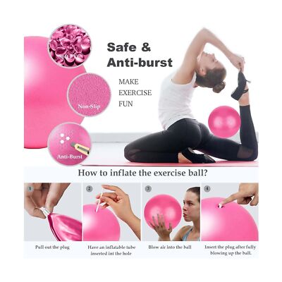 Pilates Ring Circle Set With Mini Exercise Ball Booty Bands