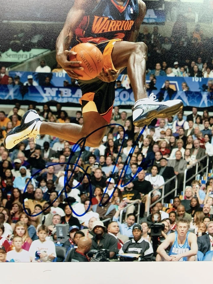 Foto 8x10 firmada por Jason Richardson autografiada Golden State Warriors DUNK Foto 2 de 2
