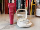 Laneige Blurred Skin Glowy Lips Duo In Universal Translucent & Peach Glaze NiB