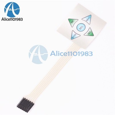 1x5   Array 5Key Membrane Switch Keypad Keyboard 1*5 Keys 40 *cm