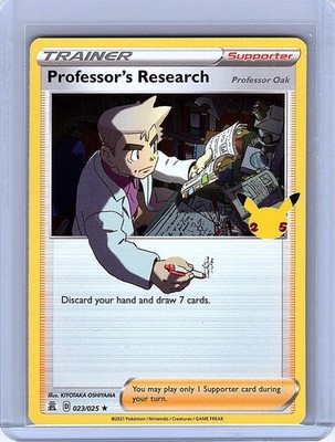 Professor's Research Holo Rare Celebrations 023/025 NM