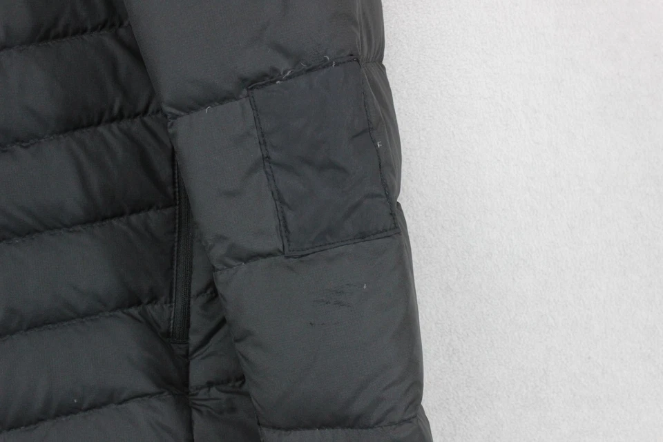 North Face 550 Down Quilted Jacket Mens Size S Black Hooded Winter Insulated - Image 3 of 4