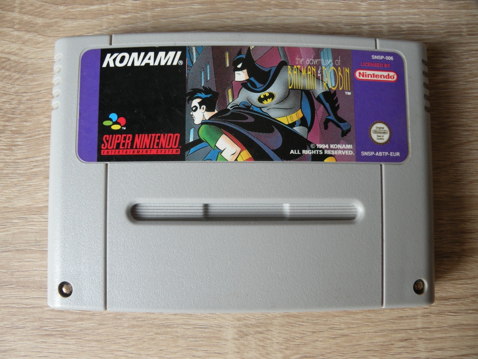 JEU SUPER NINTENDO - THE ADVENTURES OF BATMAN AND ROBIN EUR CARTOUCHE SEULE