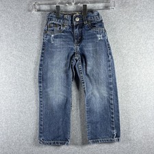 Levi's 514 Straight Boys 4T Blue Wash Adjustable Waist Jeans