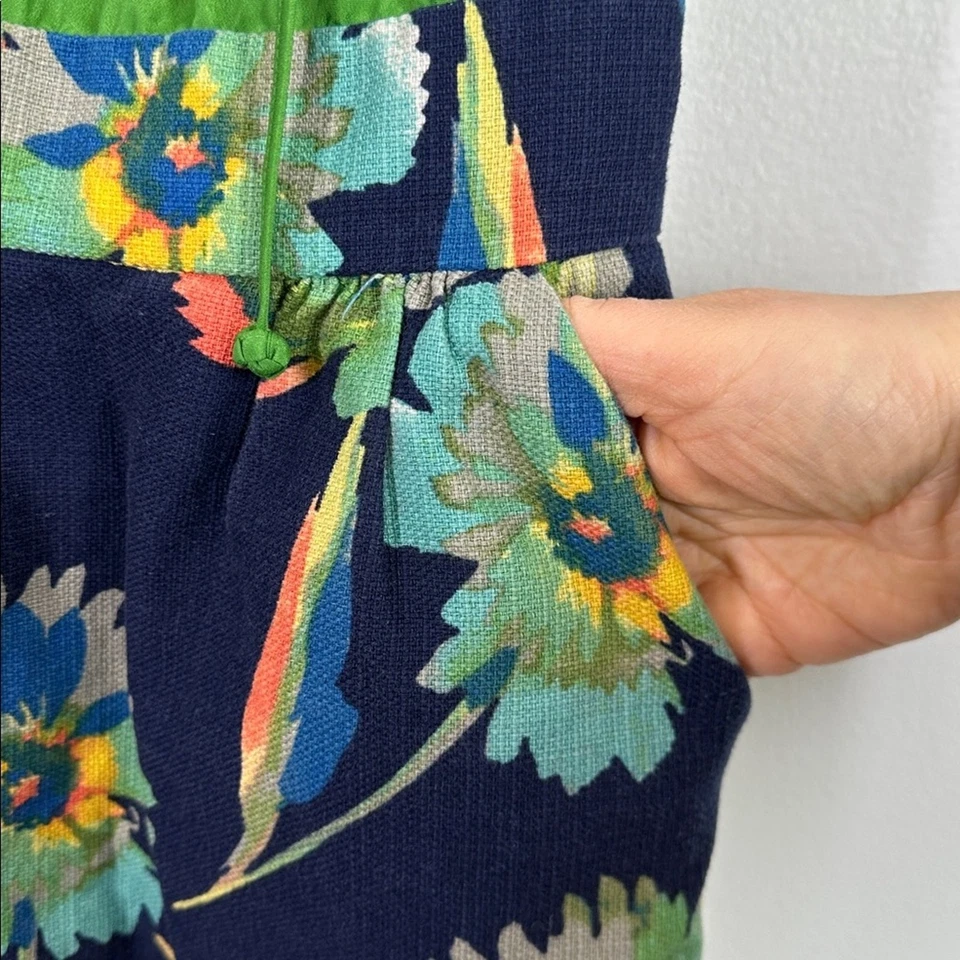 Vestido Anthropologie Tabitha floral satinado cuello volantes talla 0 Foto 3 de 4