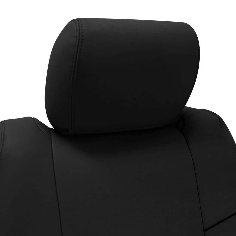 For Porsche Cayman 06-12 Genuine Leather 1st Row Black Custom Seat Covers - Изображение 2 из 4