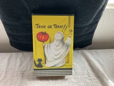 Halloween Trick Or Treat Faux Book / Trinket Box 8.5"x5.5"x1.5"