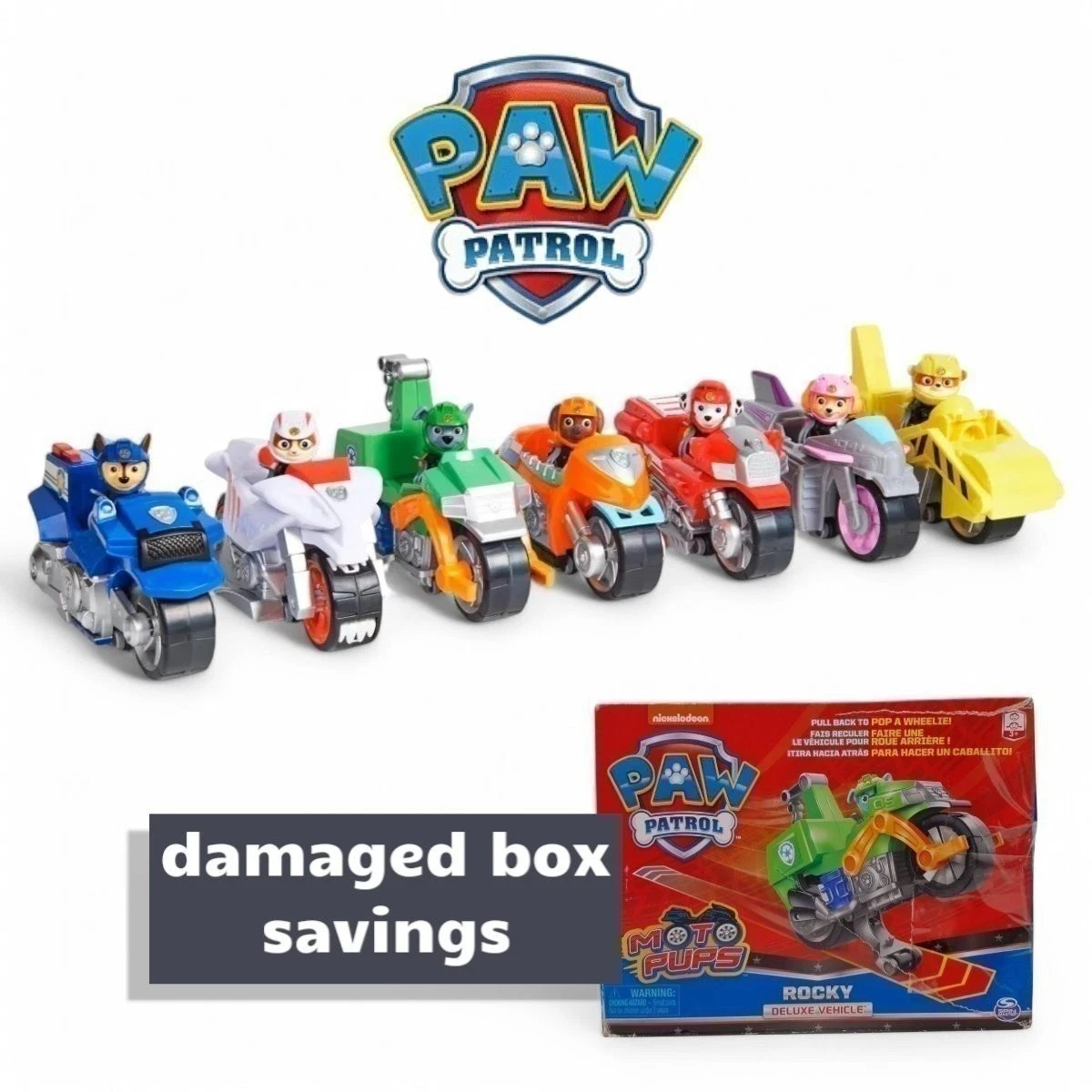 ※まとめ売り中です　PAW PATROL バウ・バトル・しゅつどう! Power Patrol Chase PAW Patrol Cartoon & TV Character Action