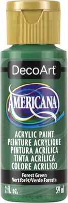 Versatile 2-Ounce Acrylic Paint, Forest Green for Crafts and Hobbies