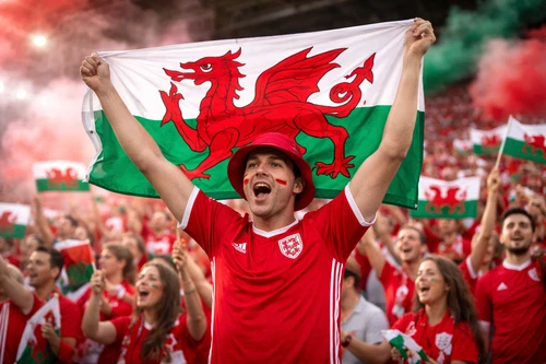 Large 5FTx3FT Wales Flag Welsh Cymru Dragon Football Rugby