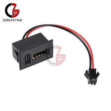 Waterproof Connector USB Type-C Female Charging Socket Lamp Charging Socket