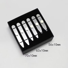 3 Size Metal Collar Stays Set Stainless Steel Shirt Collar Stiffeners Support