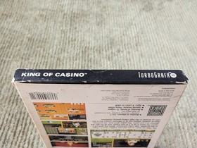 King of Casino Turbografx 16 TG16 Complete CIB Tested Working