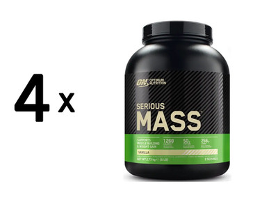 4 x Optimum Nutrition Serious Mass (6lbs) Vanilla (21,08 EUR/kg)
