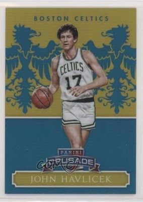 2014-15 Panini Excalibur Crusade Teal 20/35 John Havlicek #153 HOF 9mc
