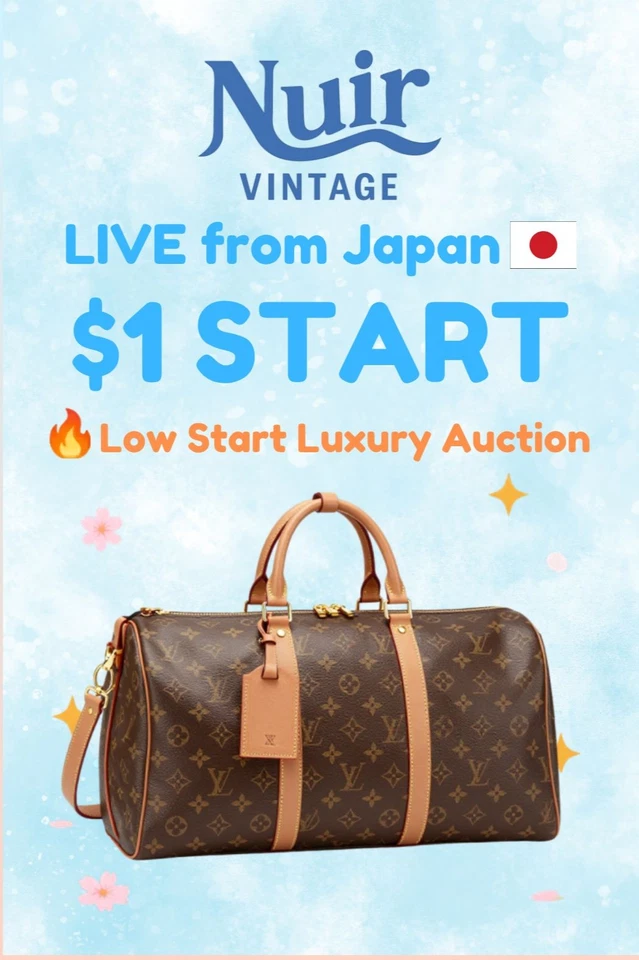 LIVE from Japan 🔥Low Start Luxury Auction Aug 26 10PM EDT