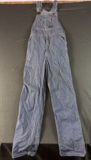 Vintage OshKosh Railroad Overalls Pinstripe Denim Men  s 36x34. D