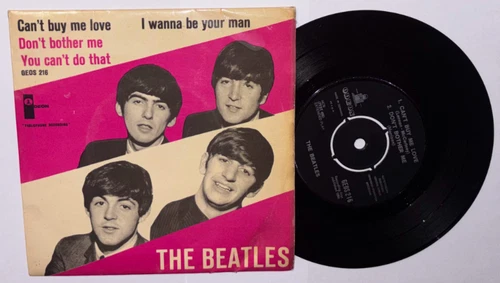 The BEATLES Can't Buy Me Love +3 DANISH PS Picture Sleeve 45 7'' vinyl