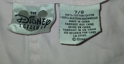 Vintage Rare Disney Catalog Aristocats Pink Jumper Girls Denim Dress 100% Cotton - Picture 9 of 13