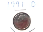 1991 (D) Roosevelt Dime