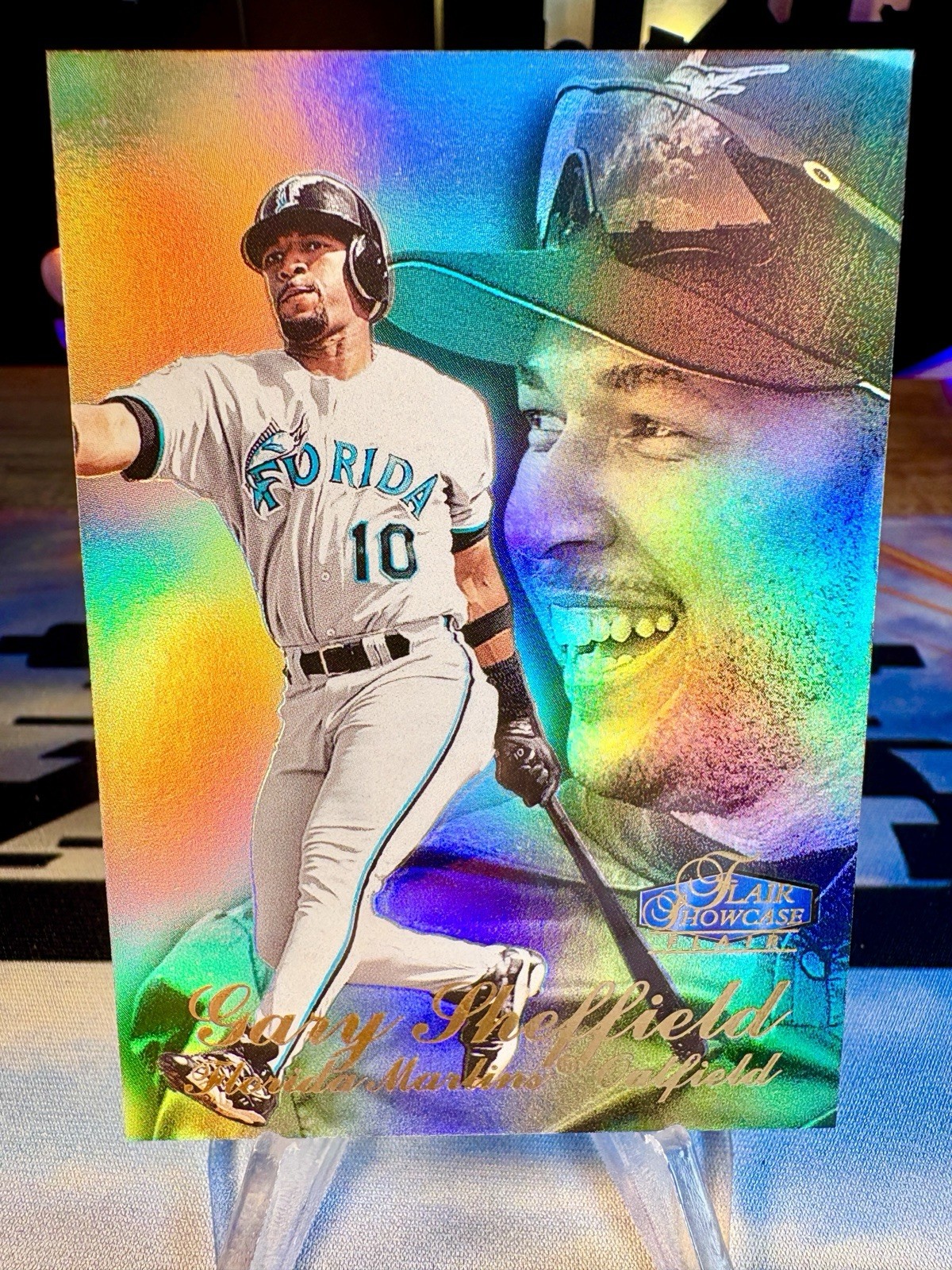 1998 Gary Sheffield Flair Showcase Row 3 #68 Florida Marlins