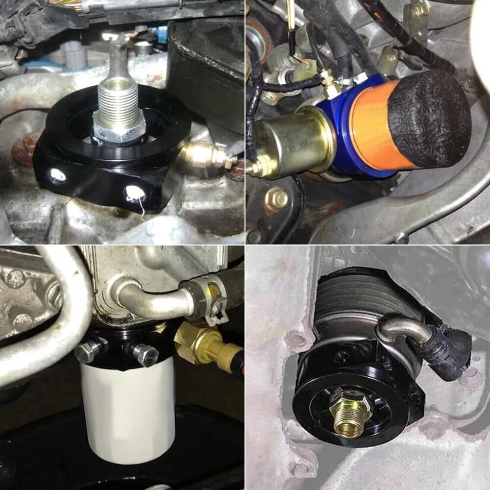 Oil Cooler Filter Sandwich Plate Adapter Kit AN10 M20X1.5 3/4" 16 UNF 1/8 NPT - Image 4 of 4