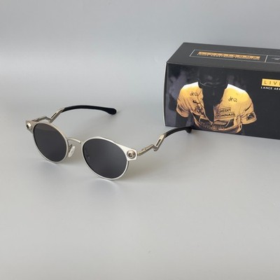 Oakley Deadbolt OO6046 Silver Frame Black Lenses Sunglasses