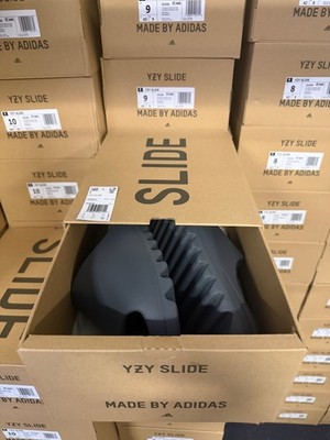 Adidas Yeezy Slide Onyx Size 5-13 Men's (100% Authentic) HQ6448