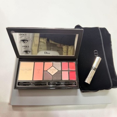 Dior Travel Palette Eyeshadow blush Powder Lipset