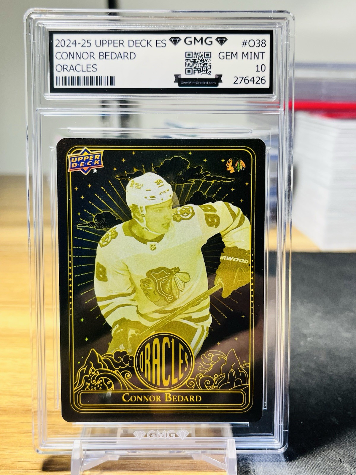 2024-25 Upper Deck ES Connor Bedard Oracles #O-38 GMG Graded 10 Gem Mint 💎