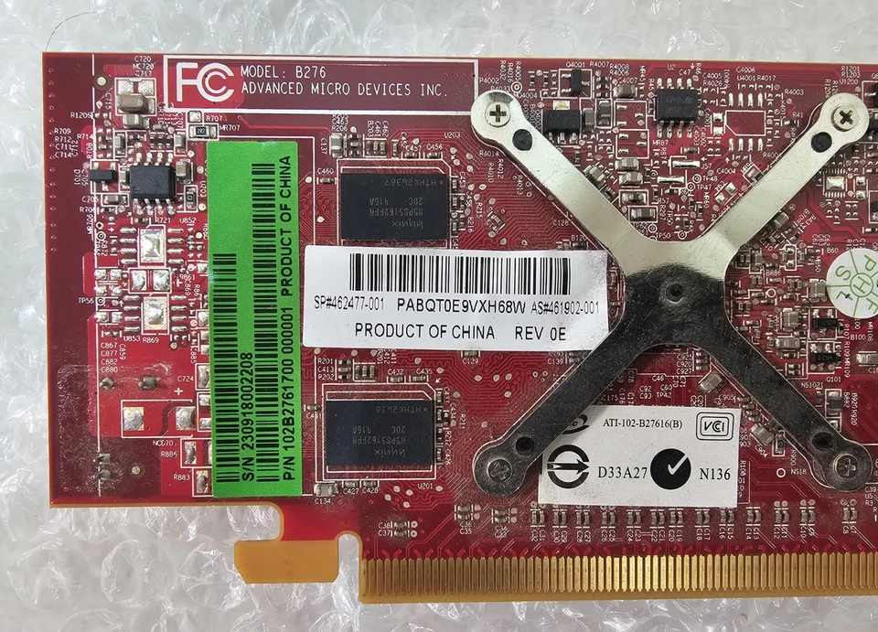 Radeon ATI-102-B27616(B) 102B2761700-Graphics Card With Dual Monitor VGA Cable - Image 4 of 4
