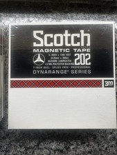 SCOTCH 7" Magnetic Tape 202 Reel to Reel Tape 1/4 inch x 1200 ft NOS Sealed