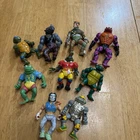 Vintage Teenage Mutant Ninja Turtles Action Figures Set Mirage Studios Lot Of 9