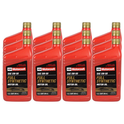 #ad Motorcraft XO5W50QGT Engine Oil Full Synthetic SAE 5W 50 12 Quart Case $88.90