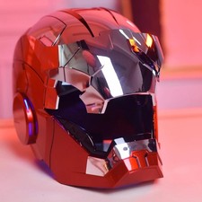 Iron Man Silver MK5 Helmet Electronic Voice Activated Open&Close Mask Autoking