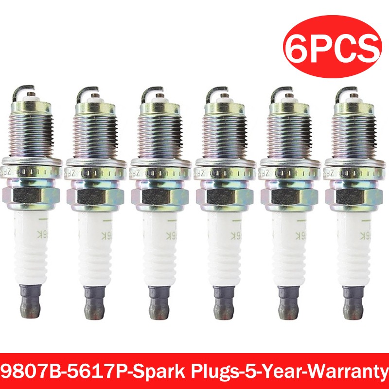 6x New Spark Plugs 9807B-5617P ZFR6K-11 94582 For Honda Accord Civic CRV Acura