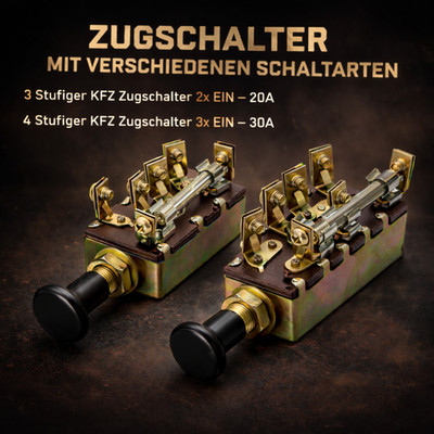 KFZ Zugschalter Lichtschalter PKW LKW Oldtimer Jungtimer Traktor Fendt Schalter