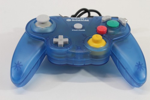 HORI Pad Cube Nintendo Gamecube Controller Clear Blue GC702 T3 GC Japan WORKING - Picture 3 of 16