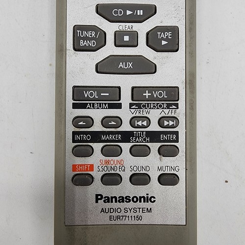 PANASONIC EUR7711150 Audio Remote For SC-PM19 SC-PM193 SC-PM28 Fast Shipping - Picture 4 of 8