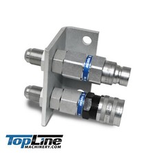 Mounting Bracket with #10 JIC Thread Flat Face Hydraulic Quick Coupler TL24-B