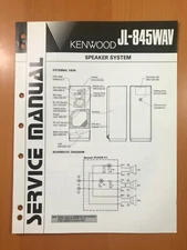 ORIGINAL SERVICE MANUAL & SCHEMATIC KENWOOD JL-845WAV SPEAKER SYSTEM D468