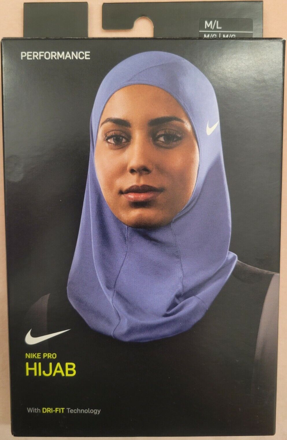 New Nike Pro Hijab Women’s Size Medium / Large Color Sky Blue FR