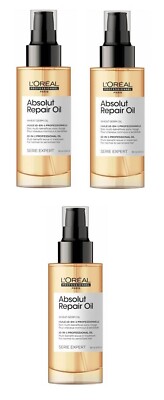 L'Oréal Professionnel Absolut Repair 10-in-1 Öl - 90ml 3er Pack