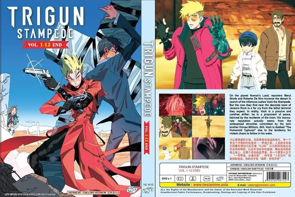 Trigun Stampede Complete Series (Episode. 1-12 END) [Anime DVD