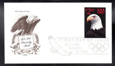 切手2 $2.90 PRIORITY MAIL Stamp 2540 Artmaster First Day Cover FDC B8458