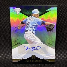 2021 Panini Titanium JOSH FLEMING RC Auto Tampa Bay Rays Rookie #19