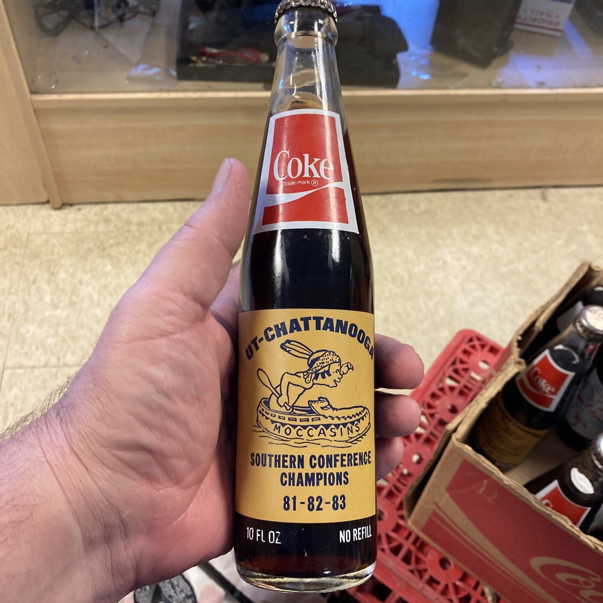 UT Chattanooga Southern Conference Champions 1983 10 OZ COCA COLA